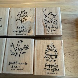 Stampin’ Up “Greetings Galore” Mounted Rubber Stamps